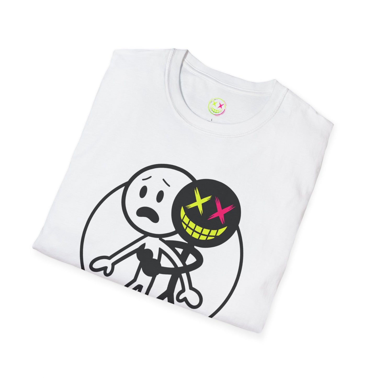 🕷️ Scared Into the Arms of a Stranger – Unisex Graphic Tee