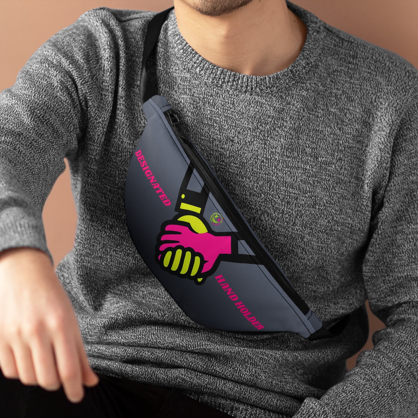 Trendy Fanny Pack - Hands Holding Design, Functional Hip Bag, Perfect for Festivals, Travel or Daily Outings, Gift for Adventurers, [...]