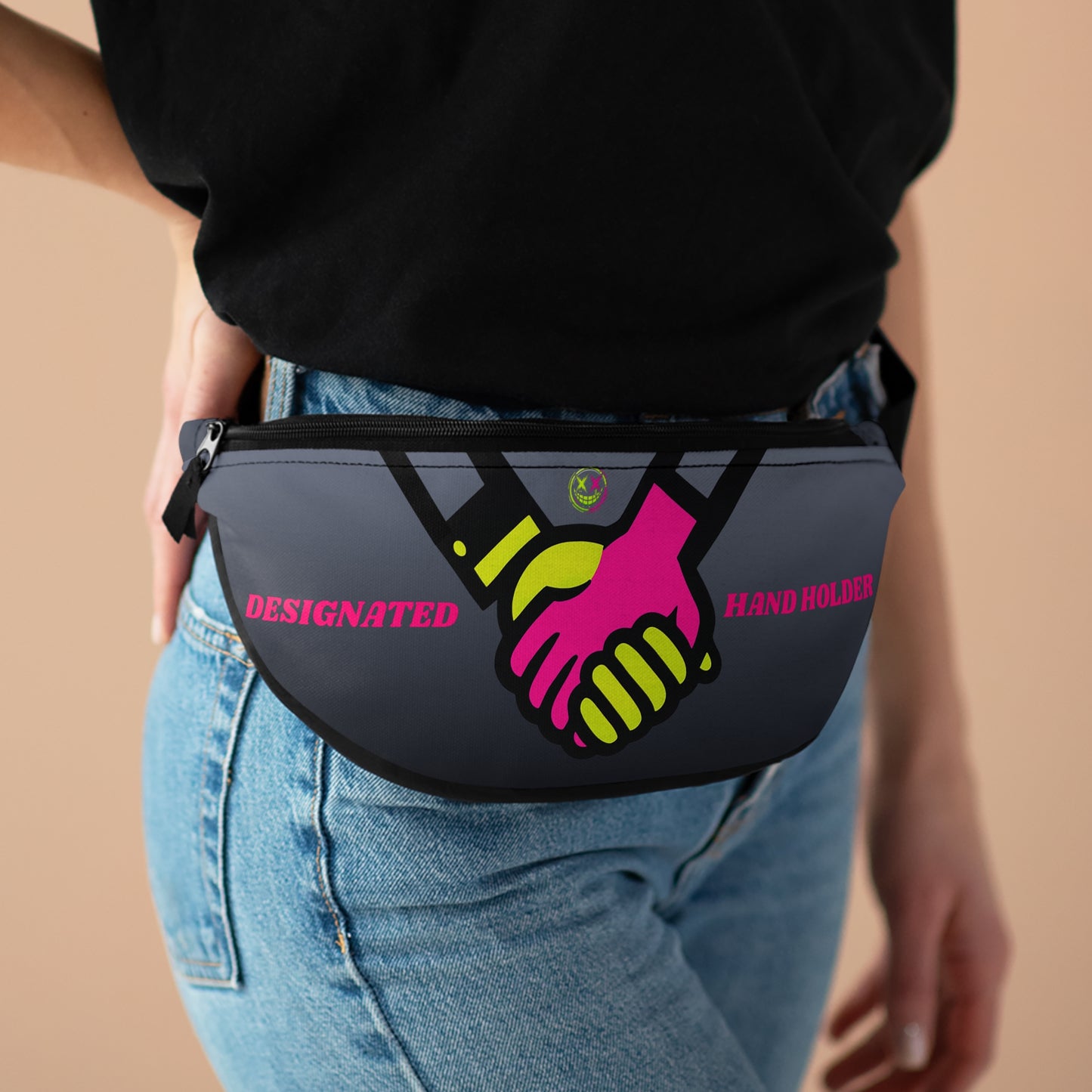 Trendy Fanny Pack - Hands Holding Design, Functional Hip Bag, Perfect for Festivals, Travel or Daily Outings, Gift for Adventurers, [...]